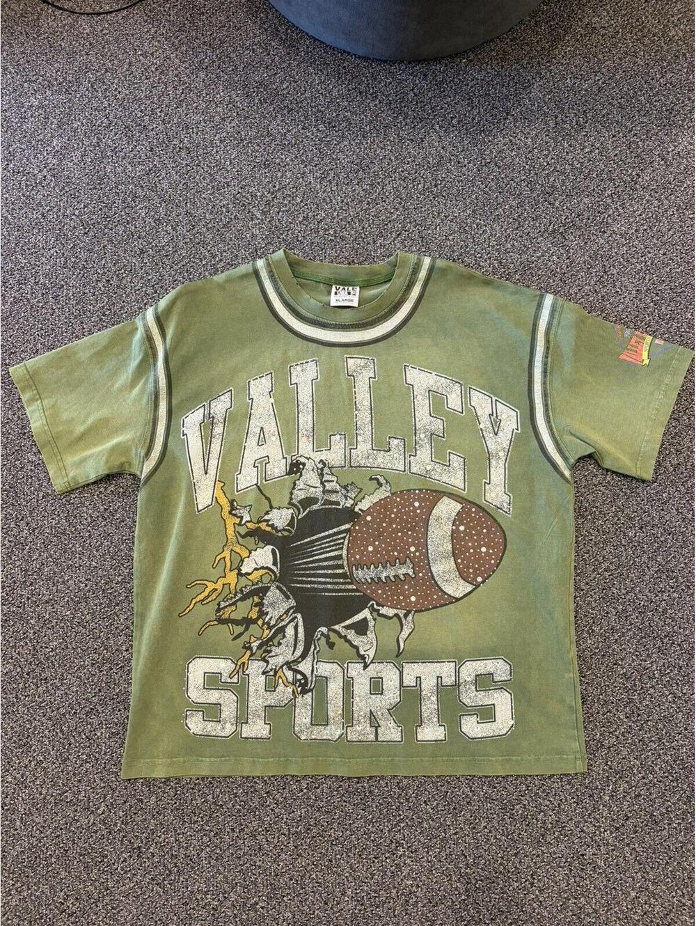 Vale Football Rhinestone Tee Green
